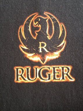 T Shirt Hunting Ruger Rugged Phoenix Double Sided Graphic Cotton Tee Size XL